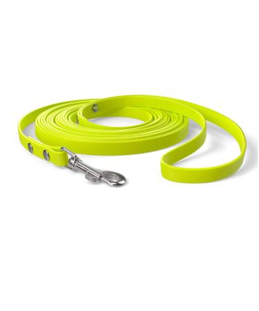 5m towline dog leash hand loop neon yellow extra narrow dirt and water repellent 5m for small dogs neon yellow - Buy Online on GoSupps.com