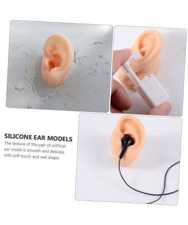 10 Pcs Silicone Ear Model Set for Body Jewelry Display and Piercing Mold - Light Yellow - Buy Online on GoSupps.com