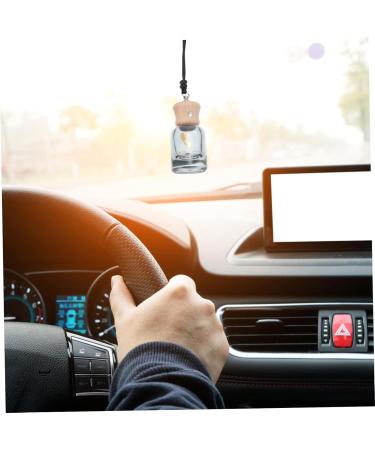 GLEAVI 1pc Perfume Bottle Carafes Accessories Automotive Alentine Hanging Glass Essential Oil Bottle 1 count (Pack of 1) Black - Buy Online on GoSupps.com