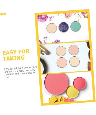 DOITOOL 200 Pcs Eye Shadow Disk Eyeshadow Empty Metal Pans Lipstick Diy Case Iron Plate Accessories Miss - Buy Online on GoSupps.com