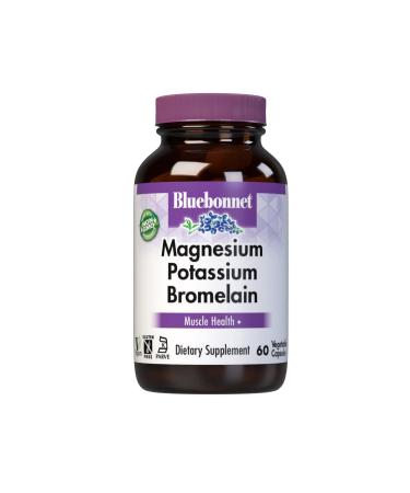 BlueBonnet Magnesium Potassium Plus Bromelain Vegetarian Capsules, 60 Count 1