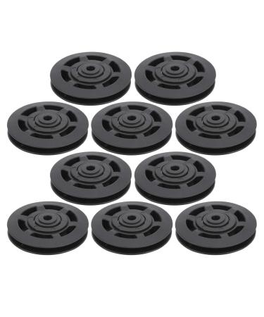 10Pcs Set 95MM Nylon Bea Pulley Wheel Replacement for Gym Fitness Equipment Smooth Performance