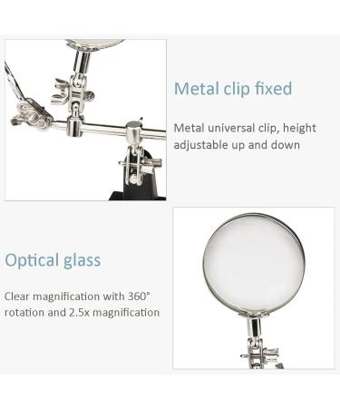 with Hands Free Magnifier Stand with Clamps Adjustable Magnifier Heavy Duty with 2.5X Full of Stars - Buy Online on GoSupps.com