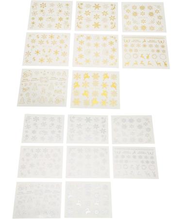Nail Art Stickers Easy Remove Professional Easy Use 16 Sheets Nail Christmas Decals for Christmas Holiday - Buy Online on GoSupps.com