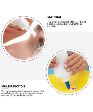 LIFKOME Embouts de Rechange pour Colle Extension de Cils 50 Pi ces Bouchon Bouteille Plastique Usage Professionnel Personnel Maintien Pr cis - Buy Online on GoSupps.com