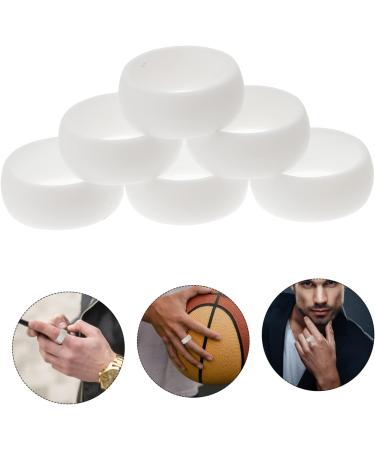 Toddmomy 8pcs Silicone Ring Out Door Decor Couples Ring Men Ring Rubber Men's Finger Ring Sports Lovers - Buy Online on GoSupps.com