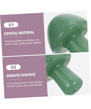 FRCOLOR 6 Pcs Crystal Mushroom Ornament Unique Camera Lens Case & Agate Decor for Vases Miniature Chakra Stones Flowerpot Accents - Buy Online on GoSupps.com