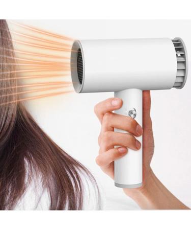 Portable Cordless Hair Dryer USB Rechargeable Wireless Hair Dryer Handheld Blowdryer w/Hot & Cold Wind for Travel School Pet Care Hairdressing Oil Painting Drying Tools