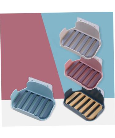 Ciieeo 4 Pcs Soap Draining Holder Punch Free Soap Dish Shopping Basket Soap Dish Holder Soap Holder Chinese Liquor Soap Rack No Punching Soap Stand Decanter Suction Wall Drain Rack Red - Buy Online on GoSupps.com