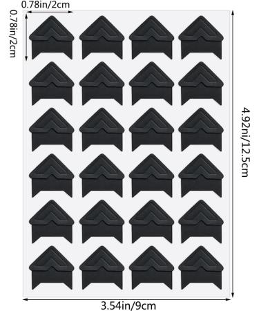 288 Count Black Self-Adhesive Photo Corners Stickers for Scrapbooks and DIY Albums - Buy Online on GoSupps.com