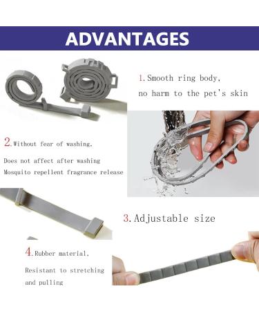 Teck Neck for Dogs | Adjustable Flea Collar | 8 Months Tick Protection | Natural & Waterproof | 64cm (Ash) - Buy Online on GoSupps.com