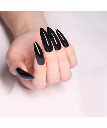 24Pcs Oval Head False Nails Pink Almond Artificial Fake Nails with Glue Full Cover Nail Tips Press On Nails DIY Manicure Tools