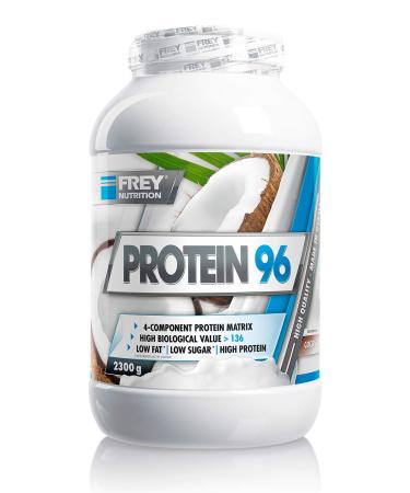 FREY Nutrition PROTEIN 96 coconut 2300 g ideal for lowcarb diet phases and as a snack high casein content low carb Made in Germany