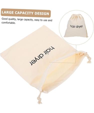 Mikinona 2pcs Hair Dryer Storage Bag Hair Dryer Holiday Travel Bathroom Hairdryers Travel Pouch Beige Fabric - Buy Online on GoSupps.com