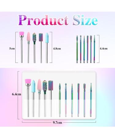 VMUGGA 11-Piece Nail Miller Attachments Set | Electric Cuticle Milling Bits for Gel & Acrylic Nails | Manicure & Pedicure Accessories for Nail Care - Buy Online on GoSupps.com
