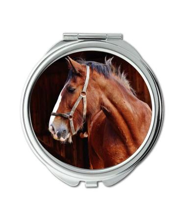 YENDOSTEEN Mirror makeup mirror animal barn horse pocket mirror portable mirror