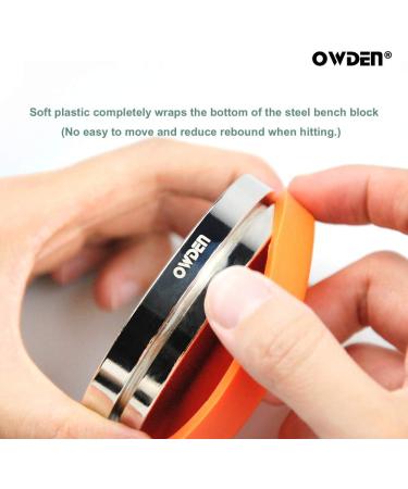 OWDEN Professional Steel Bench Block for Jewelry Stamping Tool - 3 Diameter, 3/4 Height, No Rebound, Mirror Polished with Chrome Plating - Buy Online on GoSupps.com
