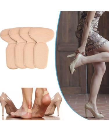 SOUMIT Memory Foam Heel Protection Pads - 4 Pairs of Sticky Foot Care Liners for High Heels | Comfortable & Durable | Black & Beige Options Available - Buy Online on GoSupps.com