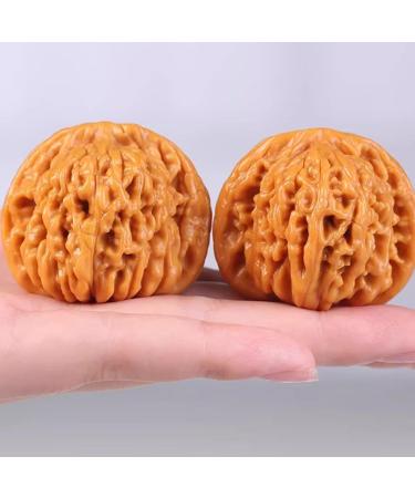 Togepp 2-Piece Walnut Exercise Balls Acupuncture Massage Health Handballs for Therapy & Wellness in International Shipping - Buy Online on GoSupps.com