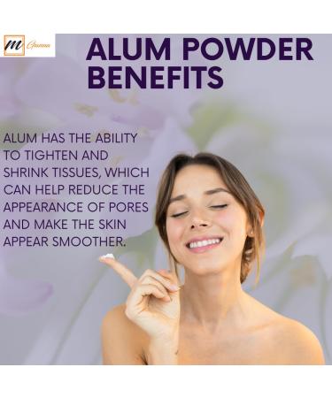 100% Natural Alum Powder for Clear Glowing Skin - 100g | Health Benefits & International Shipping - Buy Online on GoSupps.com