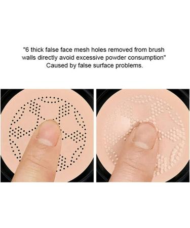 Wonderninelife Beauty Cream Base Mushroom Head Air Cushion Cc Cream Beauty Clear Cover Beauty Cream Long Lasting Moisturizing Oil Control (Lvory White-B) - Buy Online on GoSupps.com