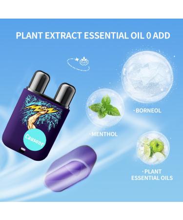 LAMUSELAND Essential Oil Nasal Inhaler Pure and Natural Peppermint Double Holes Aromatherapy Nasal Stick Set for Tension Stress Relief and Focus Boost (01) - Buy Online on GoSupps.com