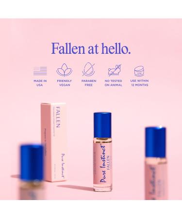Pure Instinct FALLEN Roll-On The Original Pheromone Infused Body Oil Perfume Fragrance EDP Parfum - For Her Women - TSA Ready 0.34 fl oz Fallen - Women - Buy Online on GoSupps.com