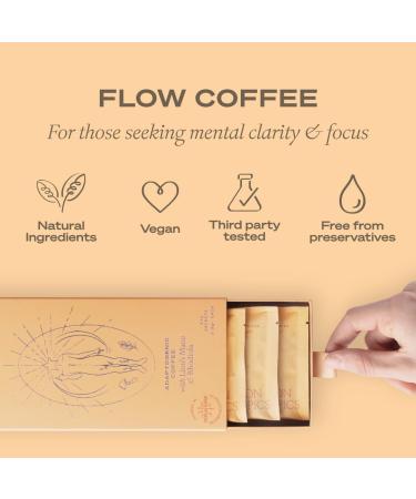 Caf aux champignons London Nootropics Flow | Caf adaptog ne l hydne h risson et l orpin rose | 12 sachets - Buy Online on GoSupps.com