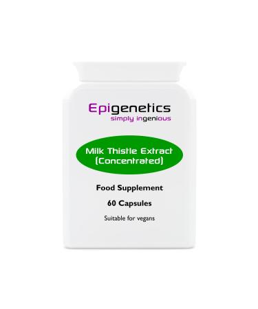 Milk Thistle Extract (Concentrated) | 372mg Silymarin Per Capsule 100% Content (High Strength) | 60 Vegan Capsules UK Made | 1 Capsule Daily (2 Month Supply)