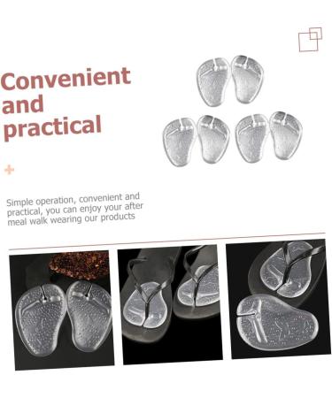 NOLITOY 3 Pairs Forefoot Slipper Pad - High Heel Liner Inserts & Grip Pads | Clear Toe Protectors & Gel Pads for Sandals & High Heels - Comfortable & Practical Shoe Protectors - Buy Online on GoSupps.com