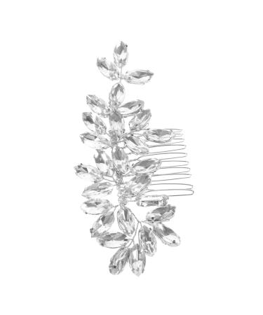 Angoily Crystal Hair Accessories Tiara Hair Pin Hair Clip Rhinestone Bobby Pins Hair Barrettes Rhinestone Hair Side Comb Bridal Hair Side Comb Zinc Alloy Hair Comb Wedding Bride