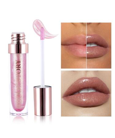 Clear Shimmer Lip Gloss for Women | Long-Lasting High Shine Liquid Lipstick | Waterproof Shimmery Lip Oil & Stain | Shop Internationally - Buy Online on GoSupps.com
