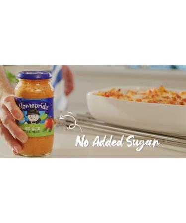 Homepride Creamy sauce without added sugar to tomatoes and herbs 485g jar - Buy Online on GoSupps.com