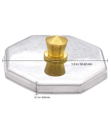 Beauticom Crystal Glass Dappen Dish Set - 4 Pieces Octagon Shape with Stainless Steel Lid for Acrylic Nail Dip Powder, Monomer, and Polish Remover - Buy Online on GoSupps.com