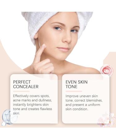 Brightening Concealer Tone-Up Cream Lightweight Hydrating Foundation for Natural Glow Moisturizing BB Cream for Smooth Flawless Skin 50g - Buy Online on GoSupps.com