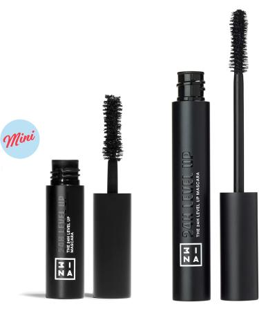 3INA MAKEUP - The 24H Level Up Mascara 900 (mini) - Black Mascara - Lengthening and Shaping Effect - Travel Size Mascara - Mascara for Sensitive Eyes - Vegan - Cruelty Free - Buy Online on GoSupps.com