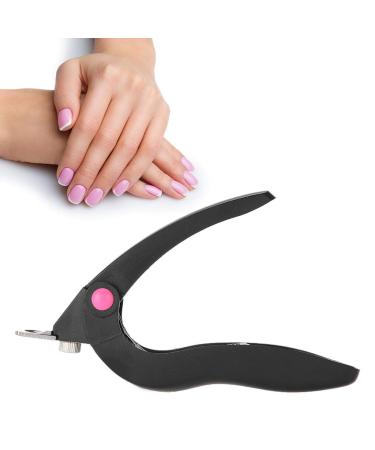 Nail Tip Cutter Clipper Stainless Steel False Nail Clippers Cutters for False Fake Nails Artificial Gel Nails Shaper Nails Tips Trimmer with Plastic Handle Nail Art Manicure Tool for Home