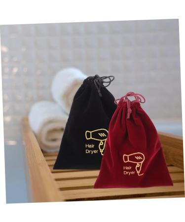 Beavorty 4pcs Storage Bag Bag Organizer Flannel Drawstring Bags Outdoor Hair Dryer Bags Cosmetic Bag - Buy Online on GoSupps.com