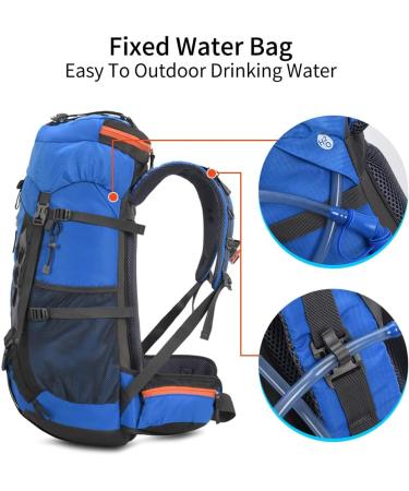 RuRu Monkey Hiking Backpack with Rain Cover - Purple 60L | Durable Outdoor Gear - Buy Online on GoSupps.com