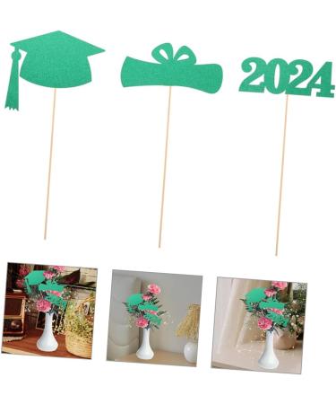 Lurrose 2023 Graduation Vase Picks 9pcs Party Decorations Desktop Paper Party Supplies Decorative Vase Decor - Buy Online on GoSupps.com