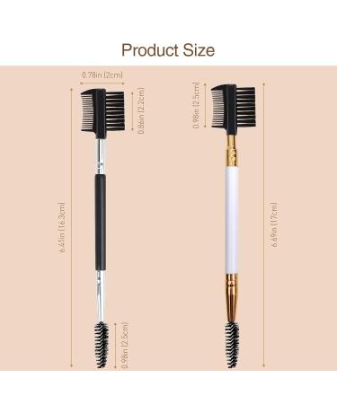 Buy 6 Pack 3 Head Eyebrow & Eyelash Shaper Comb | Makeup Grooming Tool with 3 Spoolie Brushes for Perfect Lashes & Brows - International Shipping Available - Buy Online on GoSupps.com