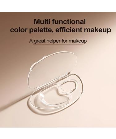  Opilroyn Makeup palette makeup tray foldable clear acrylic foundation mixing palette mixing palette foundation mixing table family makeup - Buy Online on GoSupps.com