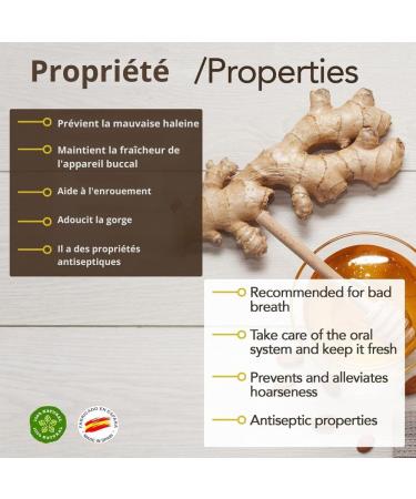 Propol-mel 500g - Gluten-free honey and ginger candy. Recommended to combat bad breath and for the care of the - Buy Online on GoSupps.com