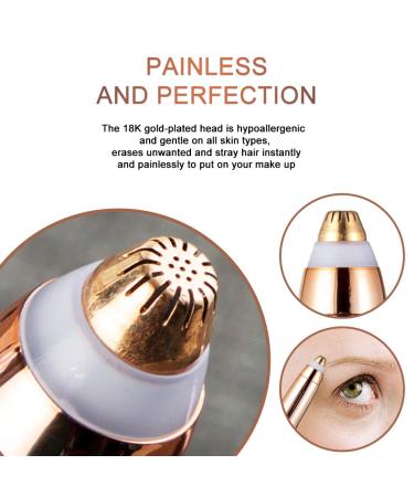 Buy Instant Painless Eyebrow Trimmer for Women - Mini Portable Electric Hair Remover & Epilator | International Shipping Available - Buy Online on GoSupps.com