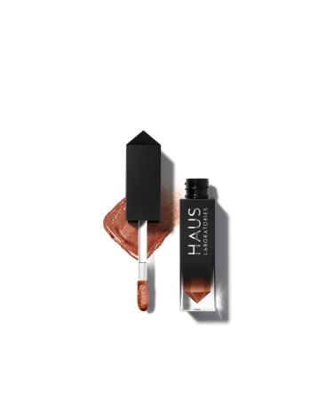 HAUS LABORATORIES By Lady Gaga: GLAM ATTACK LIQUID EYESHADOW | Pigmented Liquid Eyeshadow Available in 13 Shimmer & 4 Metallic Colors  Long Lasting & Blendable Eye Makeup  Vegan & Cruelty-Free SHIMMER 06 - Froz  Bronz
