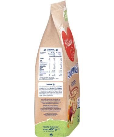 Milupa Children's Muesli Tender Bircher - No Added Sugar Cereal Breakfast for Ages 1-3 4 x 400g - Healthy Baby Food - Buy Online on GoSupps.com
