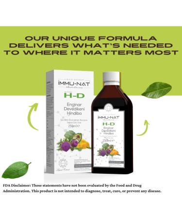Immu-nat H-D Herbal Liver Detox Liquid Supplement - Supports Gut Health & Kidney Function - Milk Thistle, Artichoke, Chicory - Non-GMO - 8.50oz - Buy Online on GoSupps.com