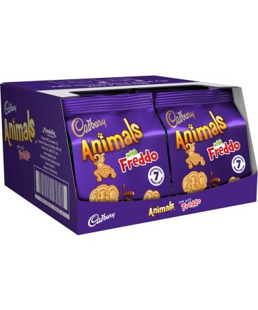 Cadbury Animals Mini Biscuits Milk Chocolate-Covered Shapes with Freddo 8 x 139.3g