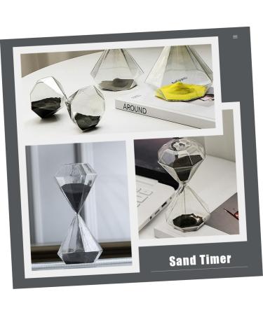 Bestonzon Diamond Sandwatch Hourglass - Elegant 5-Minute Glass Timer & Decorative Kitchen Clock | High Borosilicate Crystal Design - Buy Online on GoSupps.com