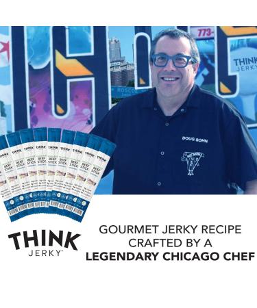 Think Jerky Grass-Fed Beef Sticks - Sugar Free, Gluten Free, Non-GMO, No Nitrates - Keto & Paleo Snack - High Protein, Low Carb - 1 oz (10 Pack) - Buy Online on GoSupps.com